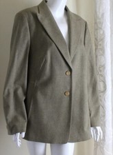 Feraud Sz 16 48 Superb French Light Green Wool Very Rich Designer Blazer Jacket