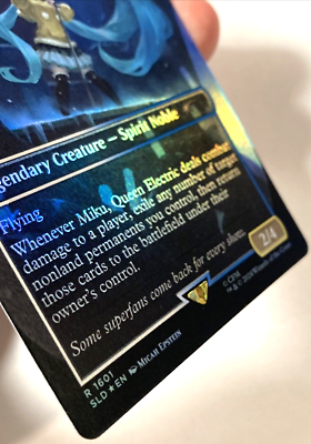 MTG Miku, Queen Electric - Brago, King Eternal RAINBOW FOIL Secret