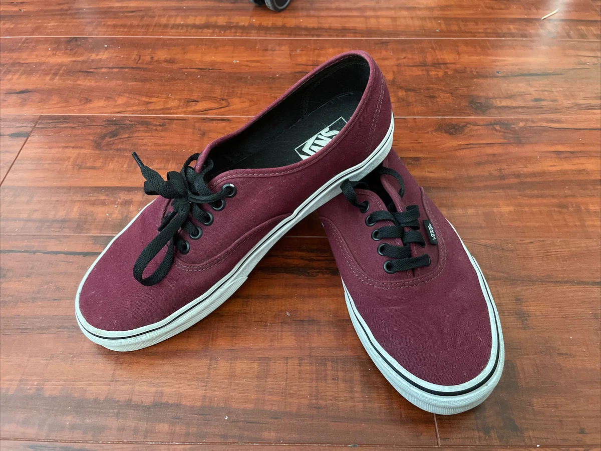 Burgundy vans + FREE SHIPPING