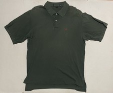 Polo Ralph Lauren Vintage Polo Shirt Men's Size XL Olive Green Made in USA 90s