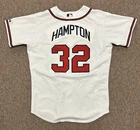 2005 Mike Hampton Atlanta Braves Signed Game Used Home Jersey #32 MLB Hologram