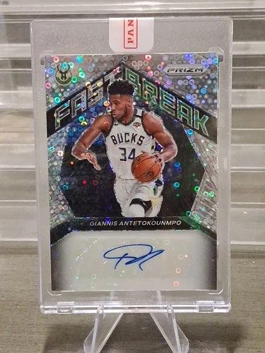 2020-21 Panini Prizm Fast Break Autographs Giannis Antetokounmpo #FBA-GAN Auto