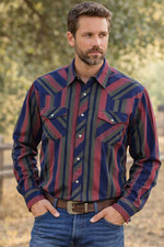 Wrangler Shirt Mens XL Western Blue Green Red Plaid Pearl Snap Rodeo