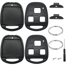 2 Pack Key Fob Shell Fits for Lexus RX350 RX330 RX300 RX400h RX450h Black