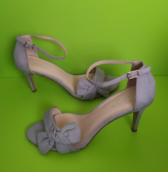 Women Carvela Heels Grey Suede 37.5