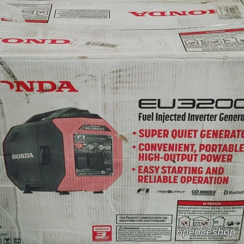 IMPERFECT BOX NEW Honda Inverter Generator, 3200 Surge W 2600 Rated #EU3200i
