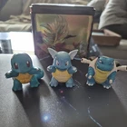 Vintage 90s Pokemon TOMY Squirtle Wartortle & Blastoise Evolution Figures