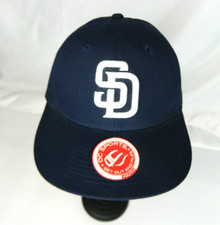 San Diego Padres Hat Cap Strap Back Navy Blue Youth MLB Baseball OC Sports