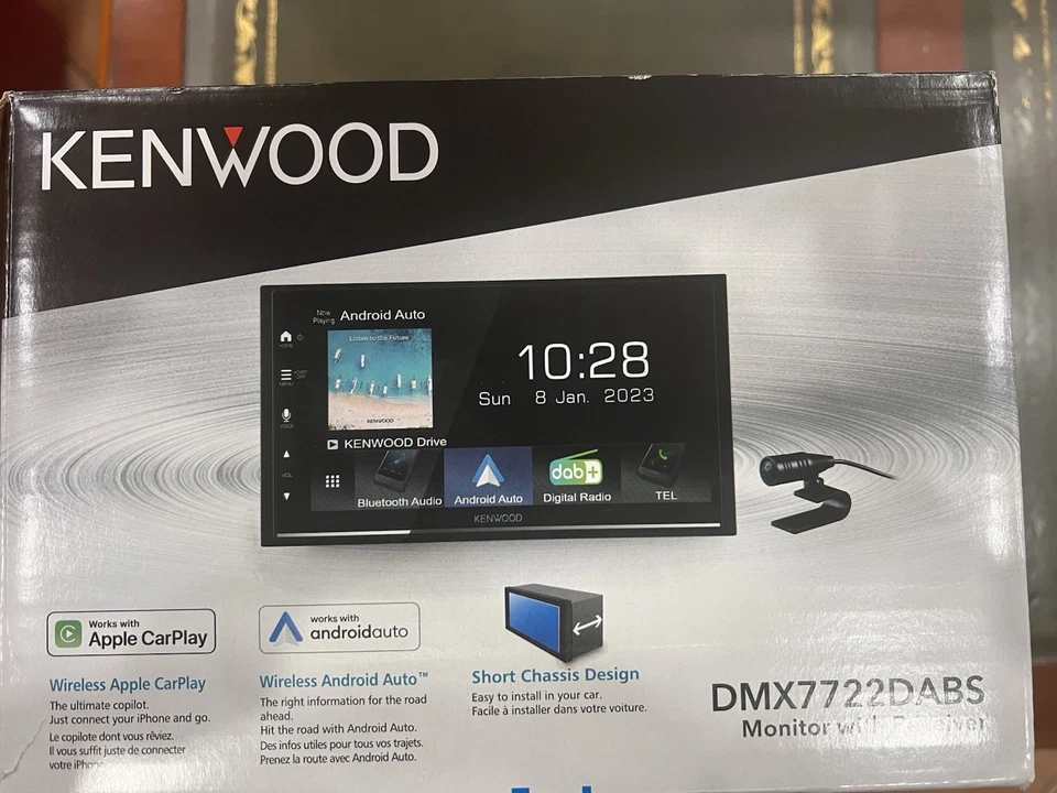 Kenwood DMX7722DABS Doppel-DIN MP3-Autoradio Touchscreen Bluetooth DAB USB Carpl - Bild 3 von 4