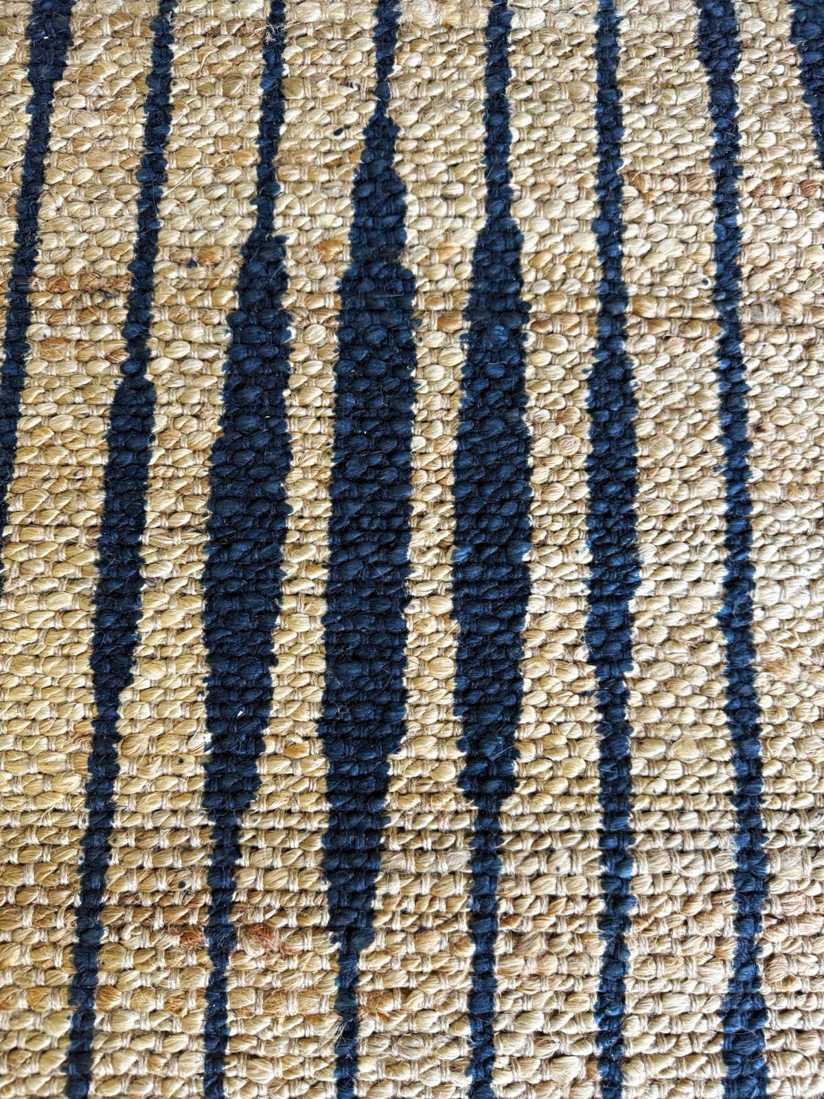 Jaipur Living RAY01 Woven Jute 10x14 Area Rug Beige/Black Stripe Reversible