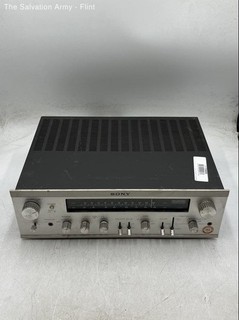 Sony STR 6055 Silver Corded Electric Solid State FM Stereo FM AM Receiver