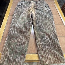 Cabela  s Dry Plus Pants Sz XL Realtree Camo Fleece Hunting Vintage 40x31 Faded