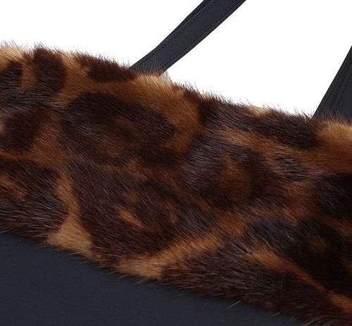 GF FERRE' Gianfranco Ferré Mink Fur Trim Shoulder Bag 38436658 - Picture 5 of 5