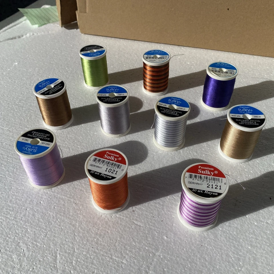 Lot of 10 Sulky Rayon Embroidery Thread New Multi Color 40 Wt - Image 3 of 4