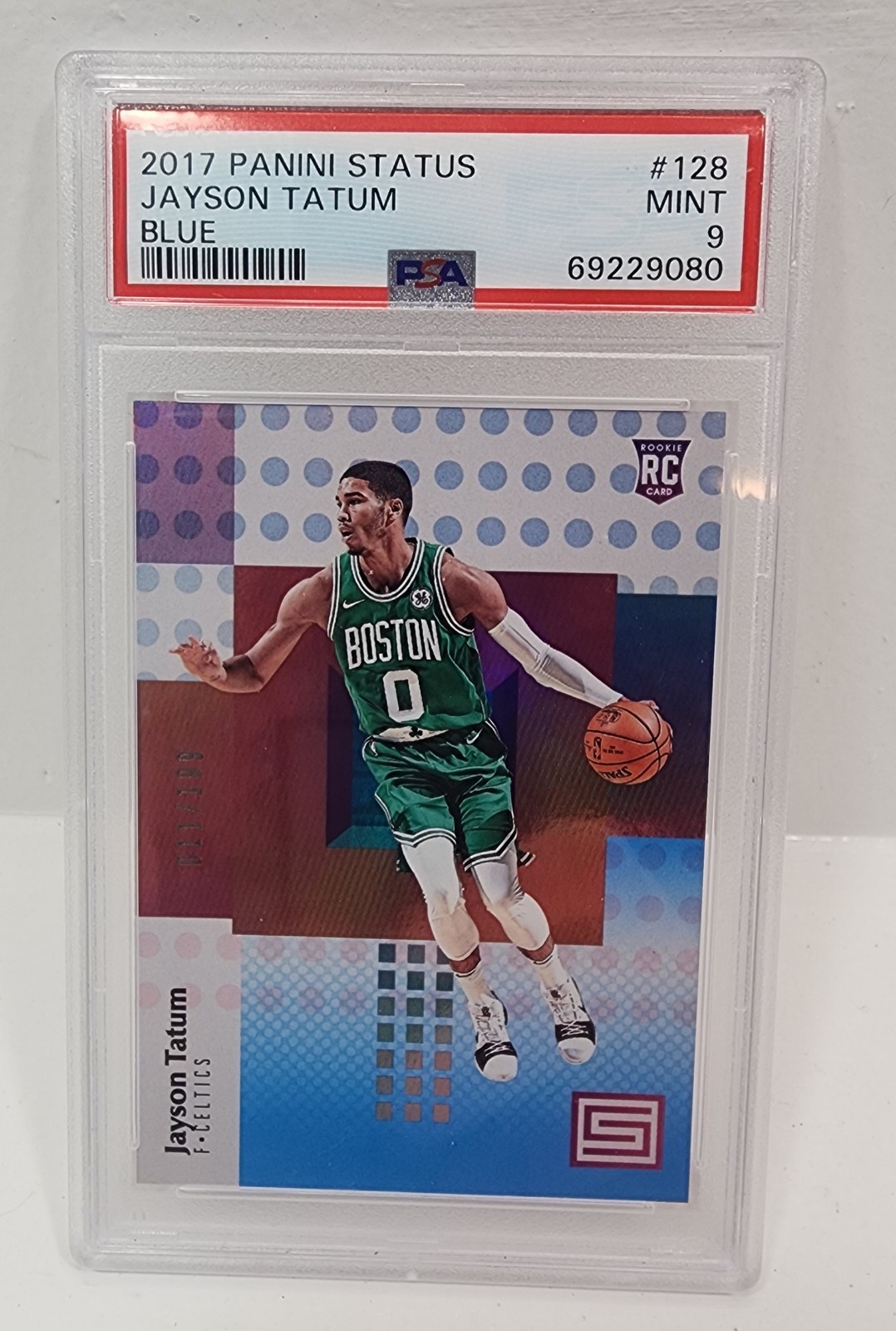 2017-18 Panini Status - Rookies Jayson Tatum #128 Blue /199 (RC)