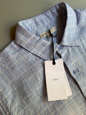 NWT Onia Linen Shirt Size M bs77