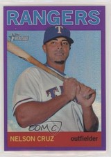 2013 Topps Heritage Chrome Retail Purple Refractor Nelson Cruz #HC17 a2v