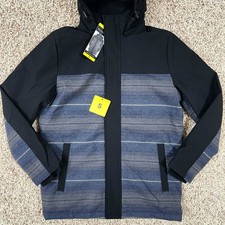Pendleton Men s Wool Blend Jacket with Removable Hood Black, Size Small New