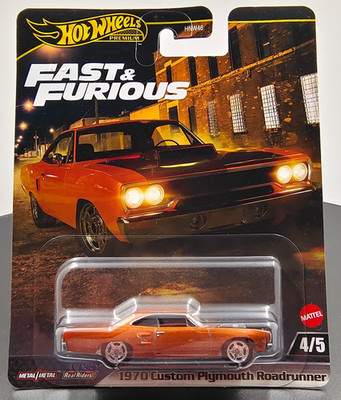 HOT WHEELS 1970 CUSTOM PLYMOUTH ROADRUNNER - FAST & FURIOUS PREMIUM NEU OVP 1/64