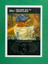 2007 Topps Baseball Josh Gibson Home Run History Home Run #3 #JG3 Josh Gibson