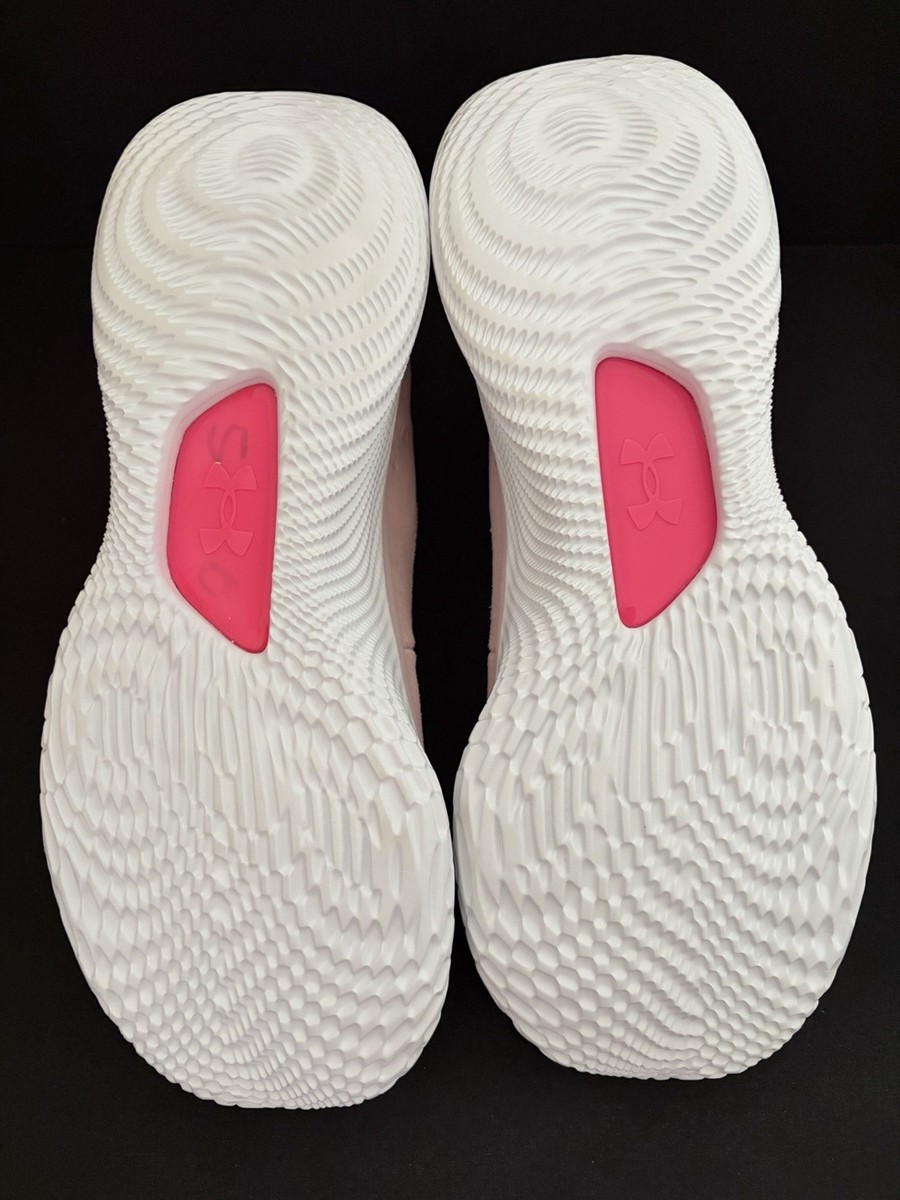 Under Armour Curry 4 FloTro Pink Basketball Shoe Suede Men  display picture 1