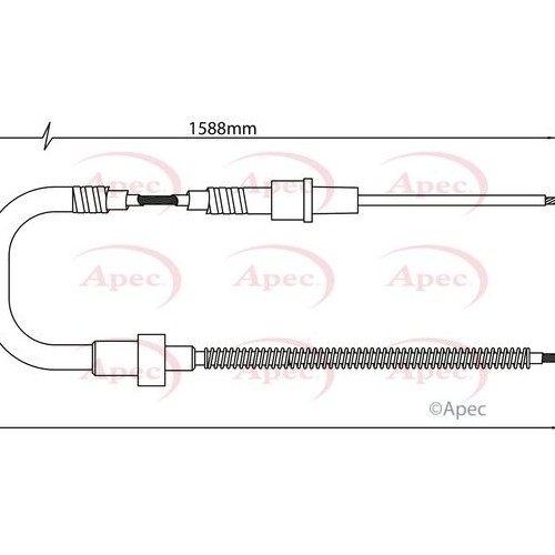 APEC Cable Pull, parking brake CAB1404