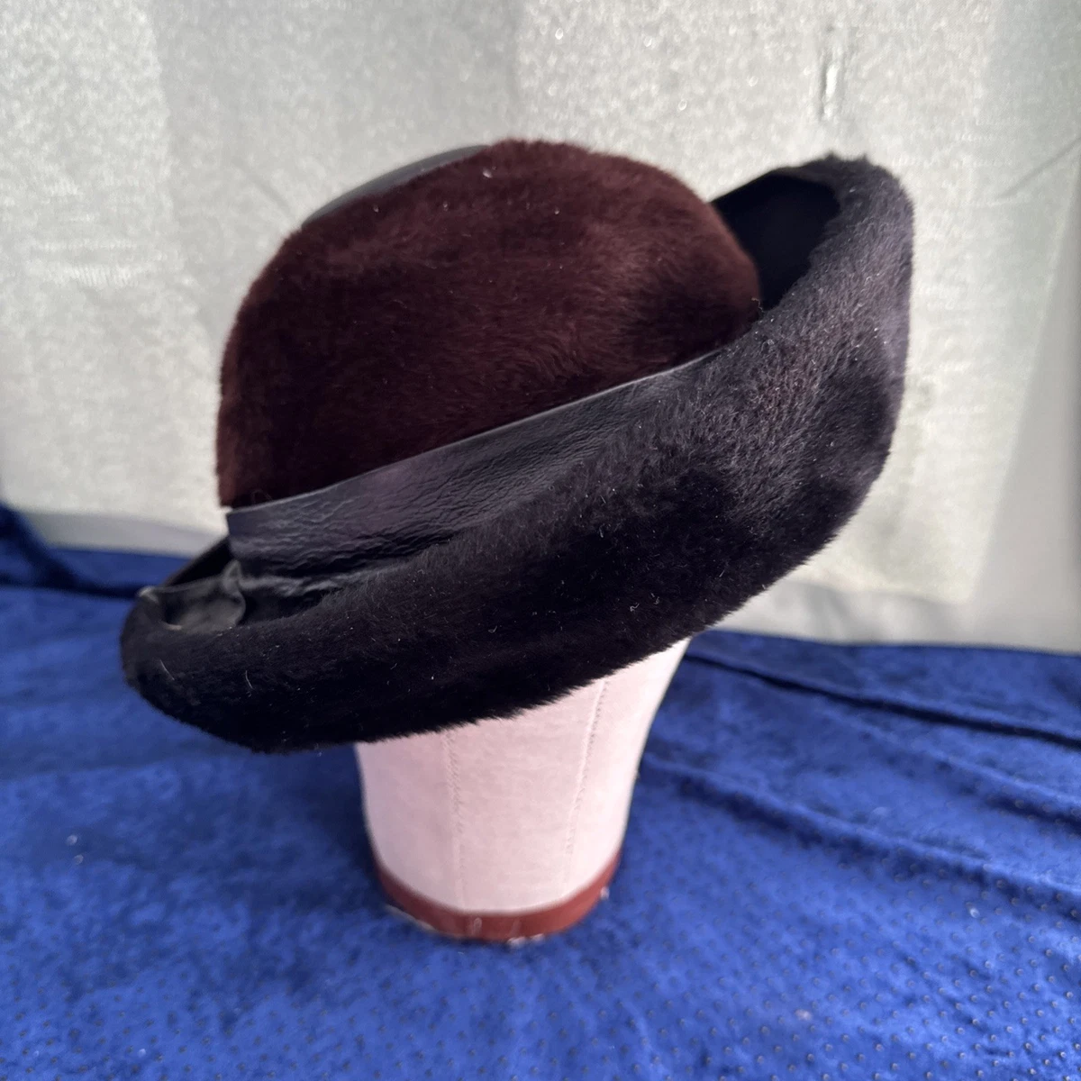 Martha Weathered Women\'s Black Fur Hat One Size Real Vintage Glam Accessory P1260095__57642.1761759151.JPG?c=2 main image 2