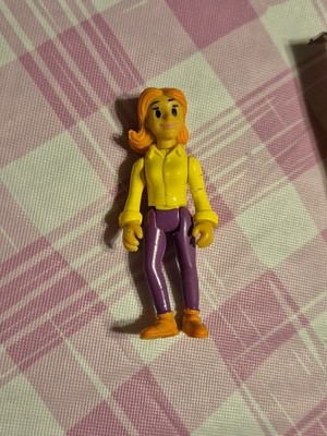 Yellow Shirt Purple Pants Red Hair Girl Woman Figure Doll Toy Unbranded