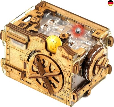  iDventure Amazeing Safe - Murmelbahn Spardose Puzzlebox - Escape Room Spiel - 