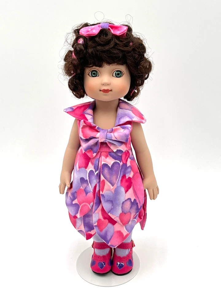 Tonner Sophie Ann Estelle Friend 10” Muñeca Corazones Vestido San Valentín Conjunto Difícil de Encontrar Foto 2 de 4
