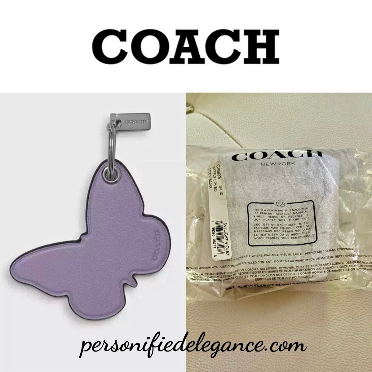 Coach Butterfly Key Chains, Rings & Finders for Women for sale | eBay
