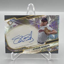 2025 Topps Diamond Icons Shane Bieber Black Chrome Auto 13/25 MINT Condition