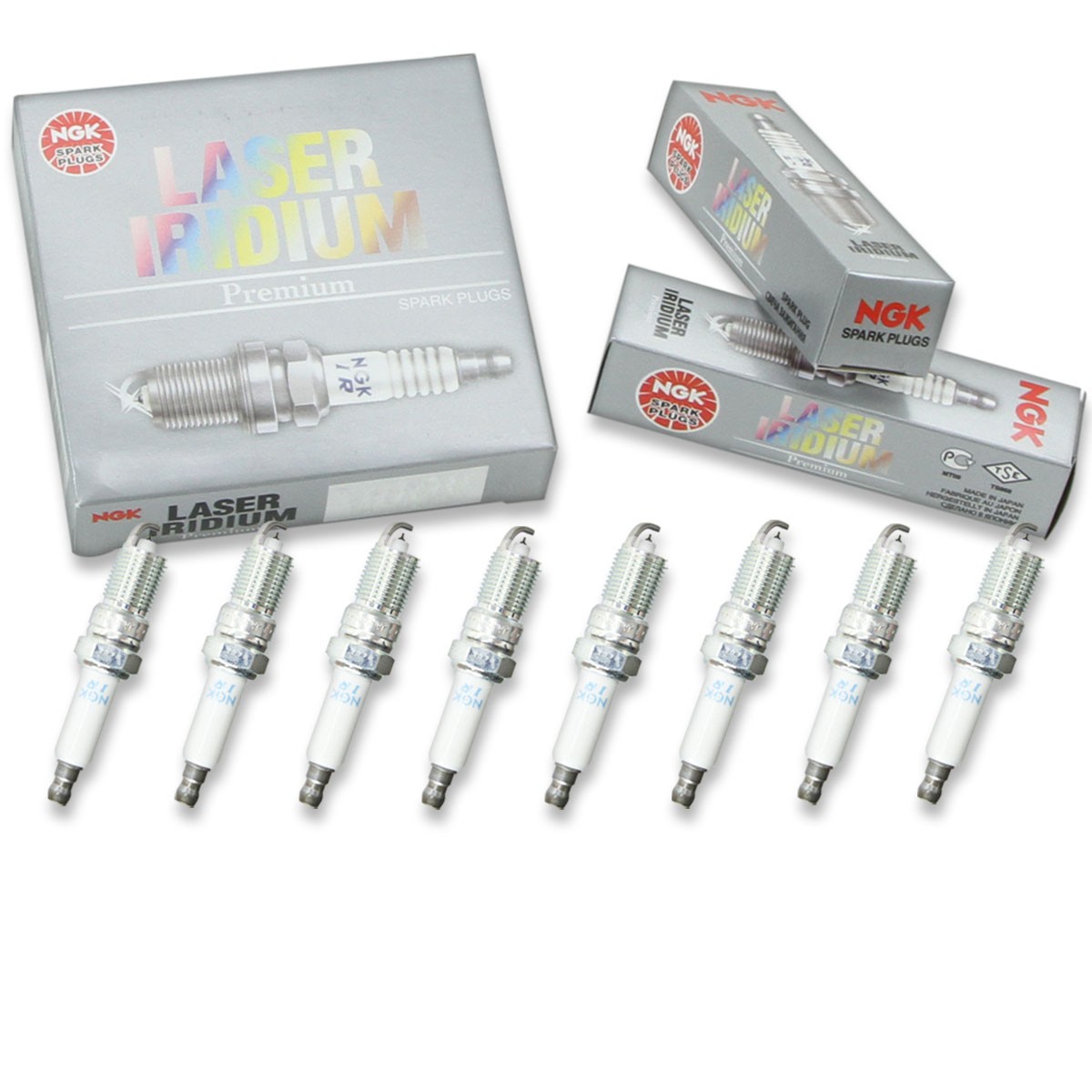 8 pcs NGK Laser Iridium Spark Plugs for 2008-2009 Buick Allure 5.3L V8 5.3L vy