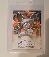 2025 Topps Auto Stars Justin Wrobleski /25 Orange Bsa-jw RC