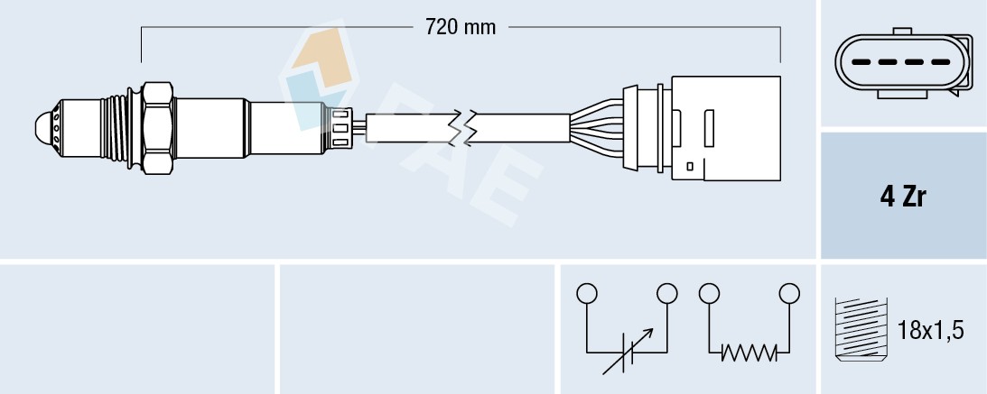 Fits FAE 77139 OXYGEN SENSOR  ⭐UK Stock⭐