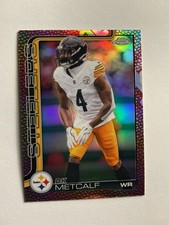 DK Metcalf #254 REFRACTOR LEATHER - Topps 2025 NFL CHROME - NFL Football Card