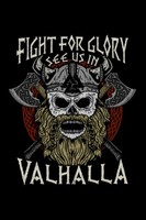 Fight For Glory: 6X9 Wikinger Notizbuch Kariert 120