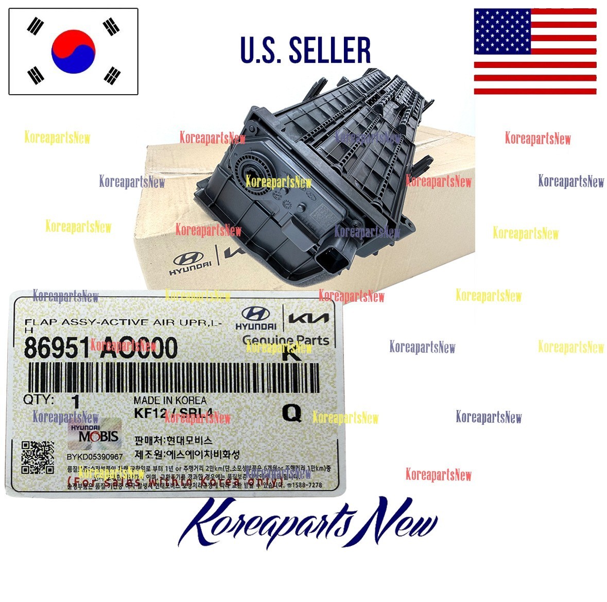 Radiator Shutter Flap Assembly Active Air ⭐OEM⭐ Kia Niro EV
