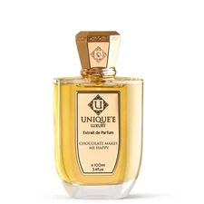 Unique'E Luxury Unisex Chocolate Makes Me Happy Extrait de Parfum 3.4 oz