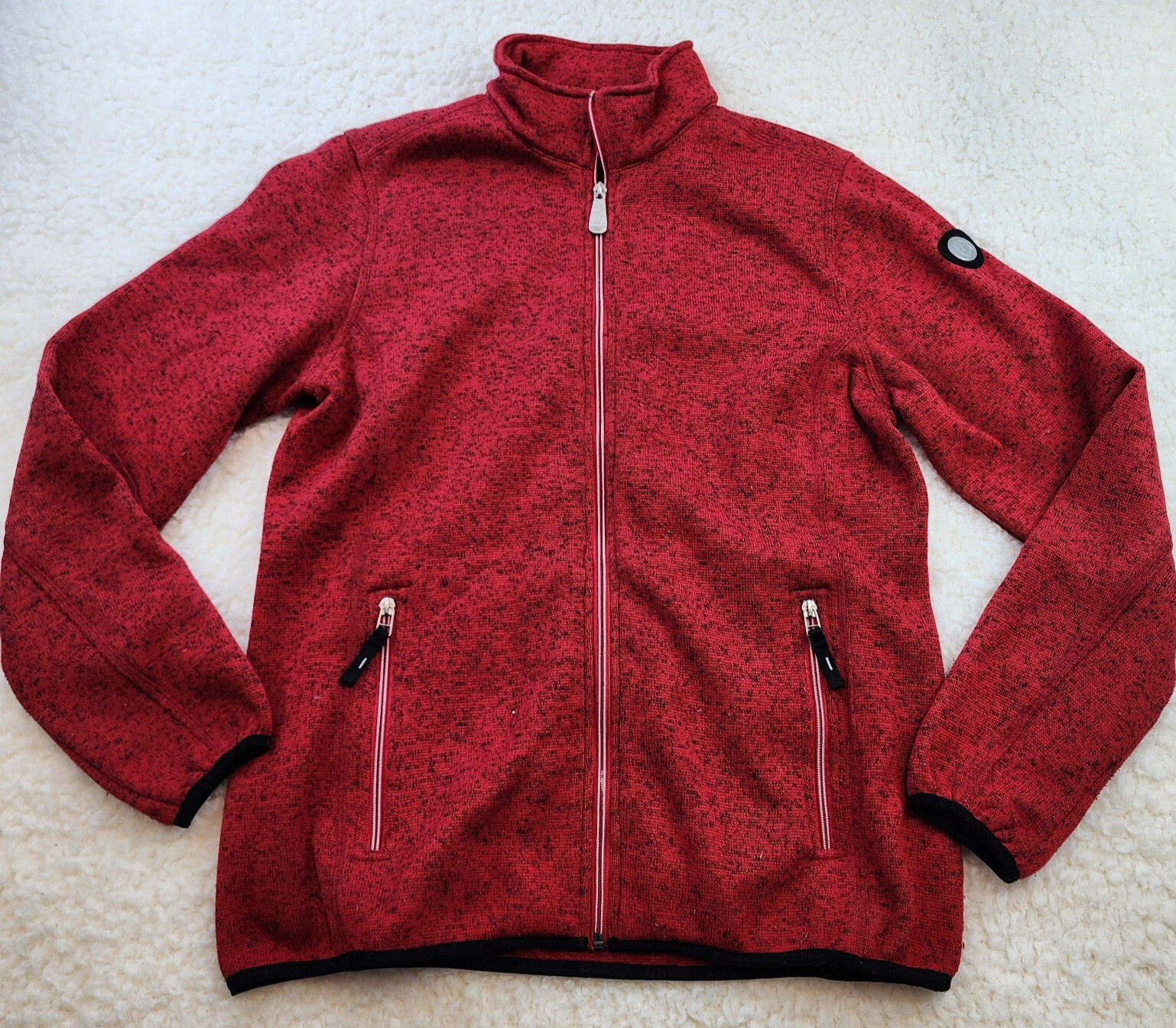 Killtec Jacket Full Zip Knit 12 Red Active Winter… - image 1