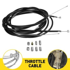 Universal 5 Metres DIY Throttle Cable Kit Nipples Ferrules Motorbike Replacement