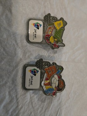2008 Beijing Olympics Jet Set Staff Pins Used