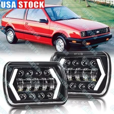 7x6" INCH LED Headlights Hi/Lo Beam DRL Lamp For Chevrolet C10 C20 C30 1981-1986