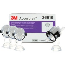 3m Accuspray 26618 Paint Spray Gun Nozzle Refills Pps 2.0 1.8mm Clear 4pk