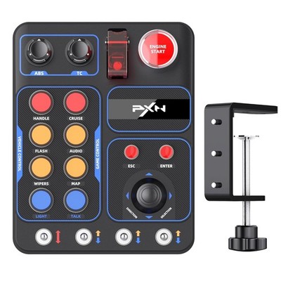 19 Button PC Gaming Controller with 9 Input Types Sim Racing Button Box