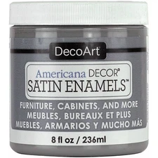 DecoArt Americana Decor Satin Enamels 8oz-Smoke Grey