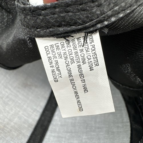 Cappello Berretto Nero Bianco Adulto Donna Regolabile StrapBack Casual Outdoor - Foto 7 di 7