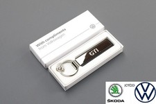 SK/VW NEW GENUINE VOLKSWAGEN GTI SILVER KEYRING 000087010F YPN