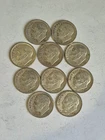Lot of 10 - 90% Silver Roosevelt Pre 1964 Mixed Dates Circulated
