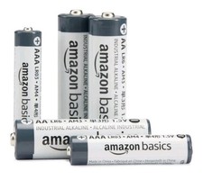 Amazon Basics 100-Pack AA Alkaline Industrial Batteries,1.5Volt,5Year Shelf Life
